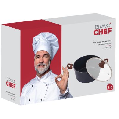 Кастрюля Bravo Chef Класична 2.6 л (BC-2101-20) | Зображення 2