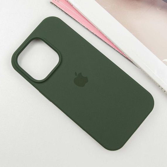 Чохол Silicone Case Full Protective (AA) для Apple iPhone 16 Pro Max (6.9") Зелений / Cyprus Green | Зображення 1