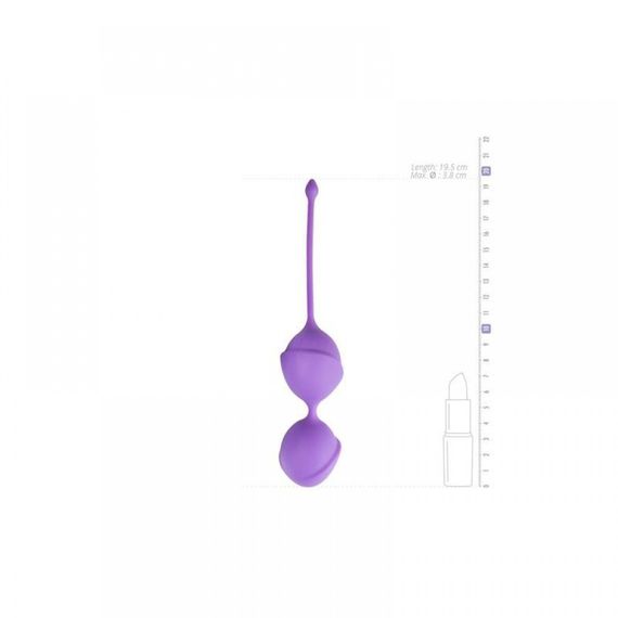 Вагінальні кульки для вправ Кегеля Purple Double Vagina Balls — подвійні, силіконові, водонепроникні | Зображення 4