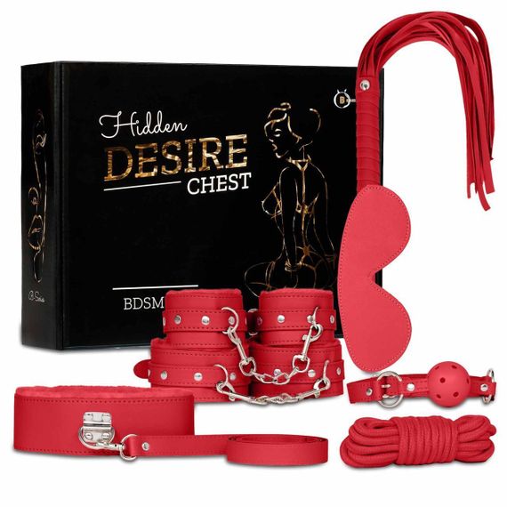 Набір БДСМ іграшок Fetish B-Series BDSM Kit 5.0, червоний Sex Aura