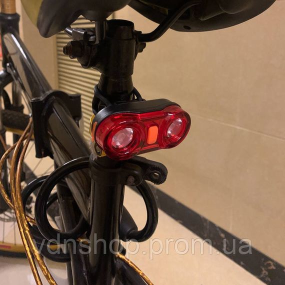 Задній велоліхтар, Задній ліхтар на крило велосипеда, Ліхтарик-мигалка для велосипеда IV-38 | Зображення 2