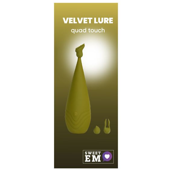 Вібростимулятор із різними насадками Sweet Em, зелений Sex Aura