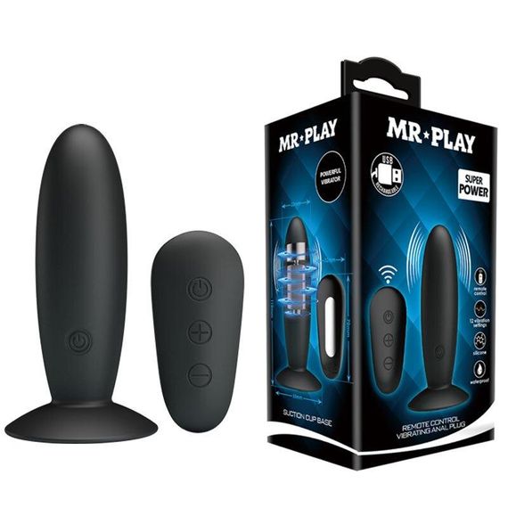 Анальний стимулятор з вібрацією MR PLAY, BI - 040045W-MR Sex Aura