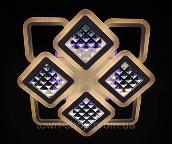Люстра потолочная LED с пультом A2723/4+4S-RGB-wh-d Белый 11х54х62 см. | Зображення 8
