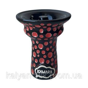 Чаша для кальяна Khmara Tulipa-F Black Bubble Red