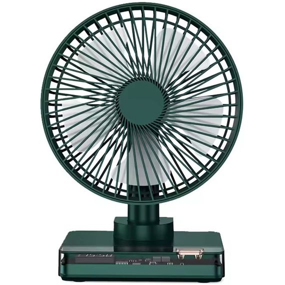 Настольный вентилятор DF11-B with clock 7200 mAh Green