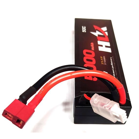 Акумулятор HLK 7.4v 5000 mAh Li-Po 2s 50C Hard Case  коннектор T plug | Зображення 2