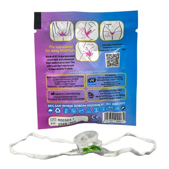 Презерватив - EXS Non-Latex Internal Condom Soft Leg Loops, 1 шт. Sex Aura | Зображення 1