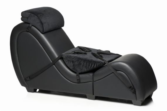 Секс-крісло з подушками Master Series Kinky Sex Lounge with Cushions — Black sexstyle