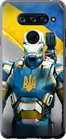 Чехол на LG V40 ThinQ Украинский киборг "980u-1577-17620"