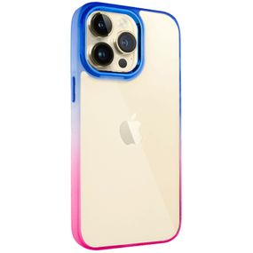 Чехол TPU+PC Fresh sip series для Apple iPhone 13 Pro (6.1") Розовый / Синий