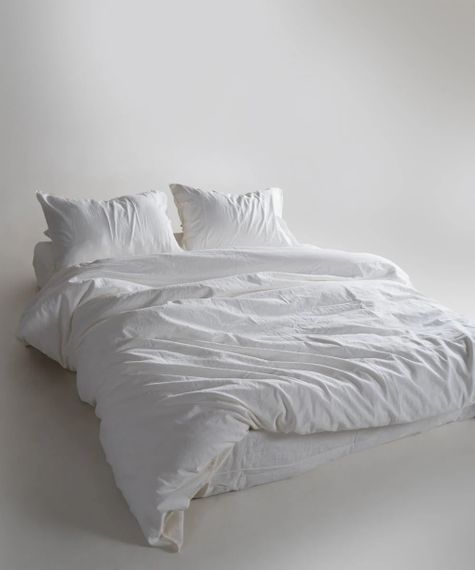 Постельное белье Limasso Stonewashed Ranforce 160 х 220 см Snow White