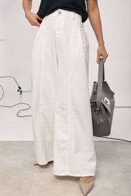 Джинси Palazzo з декоративними швами - білий цвет, XL (є розміри)