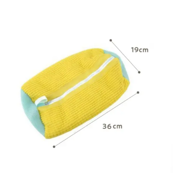 Мішок для прання взуття BauTech 39х19 см, жовта сумка для прання взуття в пральній машині | Зображення 3