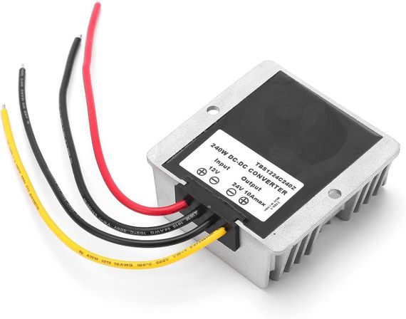 Підвищувальний перетворювач напруги постійного струму 10-16 В до 24 В, водонепроникний ip68 (240w), Tobsun | Зображення 3