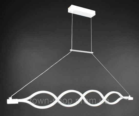 Люстра потолочная LED H33L-1200-wh Белый 30-110х6х122 см. | Зображення 1