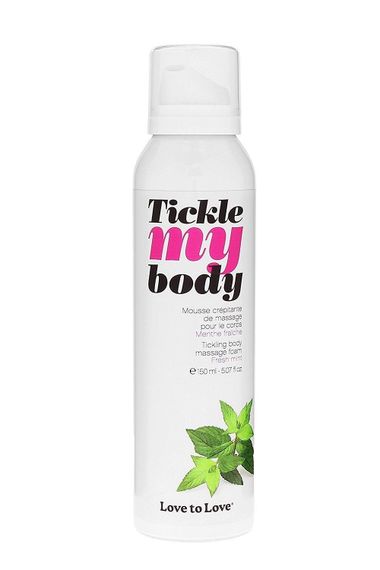 Масажна піна Love To Love TICKLE MY BODY (150 мл) зволожуюча, Свіжа м'ята
