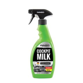 Полироль панели приборов Winso Professional Cockpit milk Strawberry 500 мл (810860)