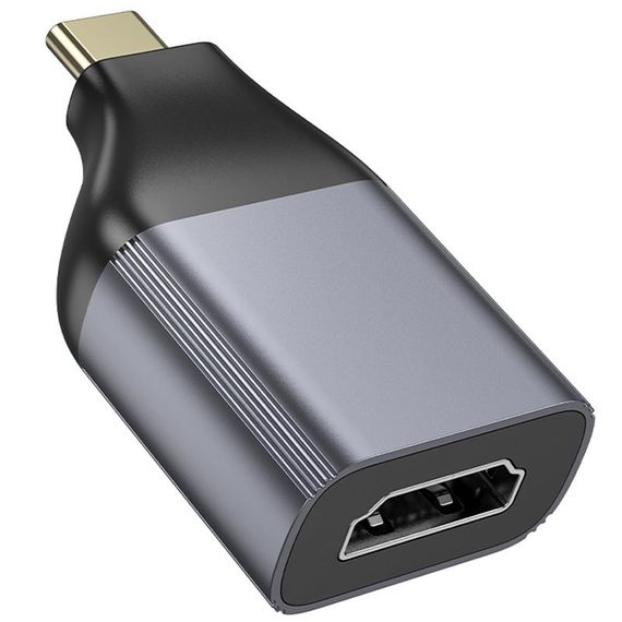 Перехідник Hoco UA33 Type-C to HDTV Metal grey | Зображення 1