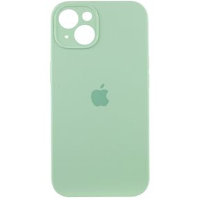 Чехол Silicone Case Full Camera Protective (AA) для Apple iPhone 15 Plus (6.7") Зеленый / Pistachio