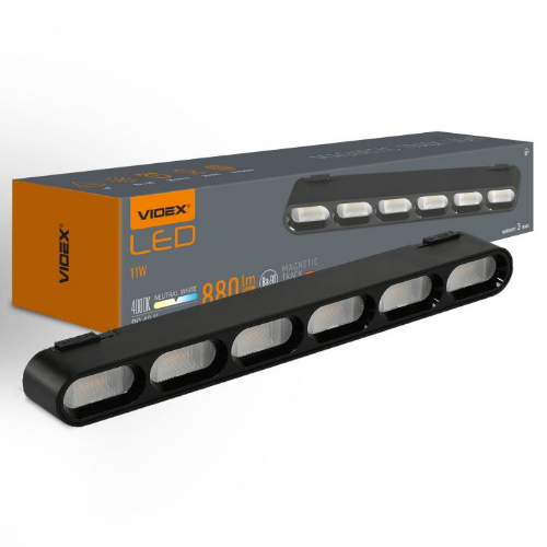 LED Світильник магнітний трековий 11W 4000К 48V чорний VL-TRMS-LD16B Videx | Зображення 5