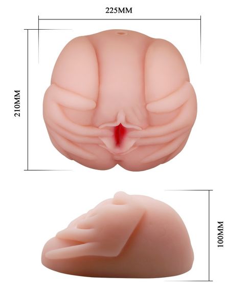 Мастурбатор вагіна і анус з вібрацією BAILE - French lady, Vibration Heating function, BM-009022 Sex Aura | Зображення 7