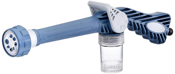 Распылитель воды универсальный Ez Jet Water Cannon, насадка на шланг водомет с отсеком для моющих средств | Зображення 1