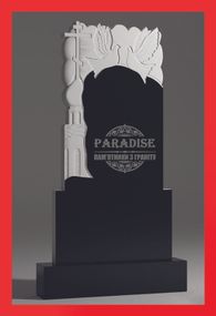 Одинарный эксклюзивный фрезерный памятник из гранита