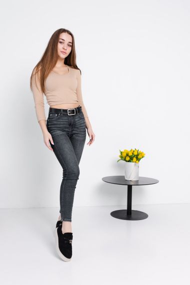 Лоферы женские Fashion Wendy 3911 39 размер 25 см Черный | Зображення 9