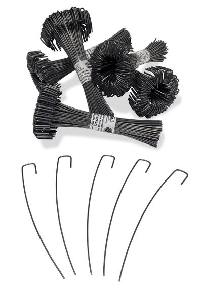 Скобы металические для сетки от кротов 130х20х15 100 шт | Зображення 2