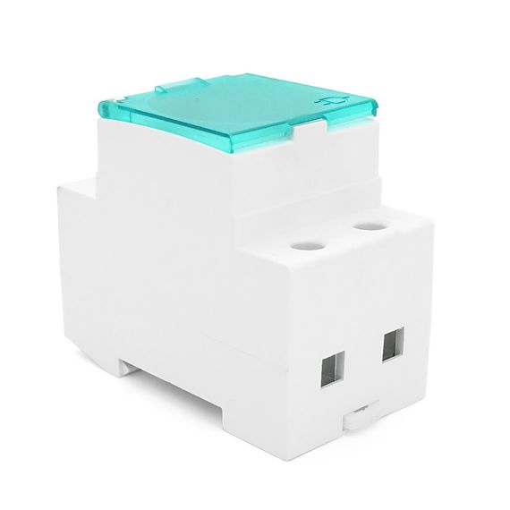 Модульна розетка PT-316С на DIN-рейку, 250V/10-16A, з кришкою та заглушкою | Зображення 1