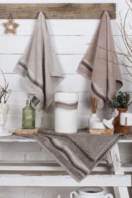 Набір рушників Pupilla 50х90 см Gokkusagi лицеві 4 шт.