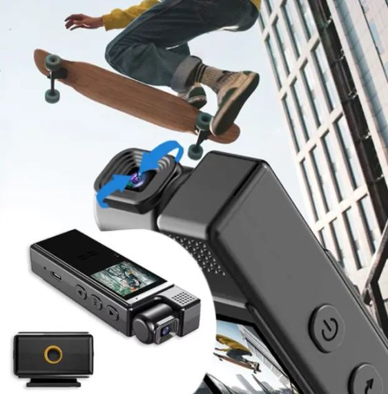 Видеокамера нагрудная Wi-Fi аккумуляторная боди камера с дисплеем 1.3 дюйма регистратор с фиксацией клипсой UKC L9 | Зображення 1