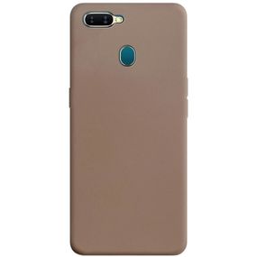 Силиконовый чехол Candy для Oppo A5s / Oppo A12 Коричневый