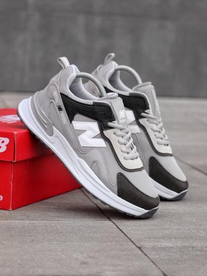 Кросівки New Balance текстиль/замш/шкіра колір сірий, чорний | Зображення 4