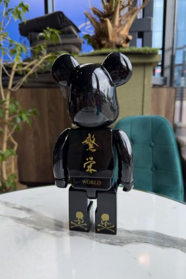 Bearbrick Mastermind дизайнерська статуетка ведмідь Беарбрік 28 см mb015 чорна | Зображення 4