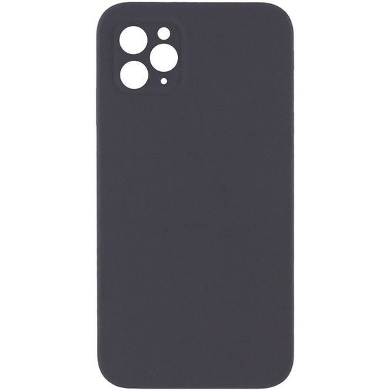 Чохол Silicone Case Square Full Camera Protective (AA) NOLOGO для Apple iPhone 11 Pro Max (6.5") Сірий / Dark Gray