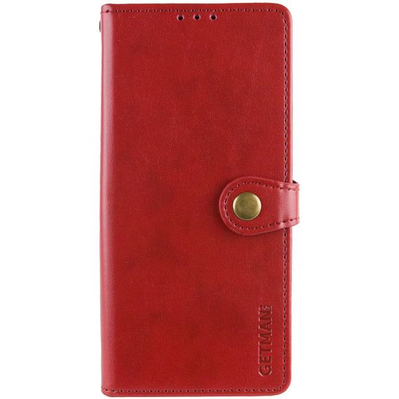 Кожаный чехол-книжка GETMAN Gallant (PU) для TECNO Spark Go 1 (KL4) Красный