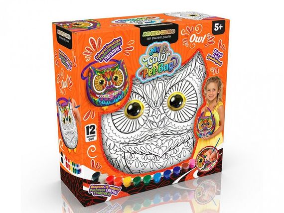 Детская сумка-раскраска "My Color Pet-Bag" CPB-01-01U-2U-3U, 3 вида Оранжевый