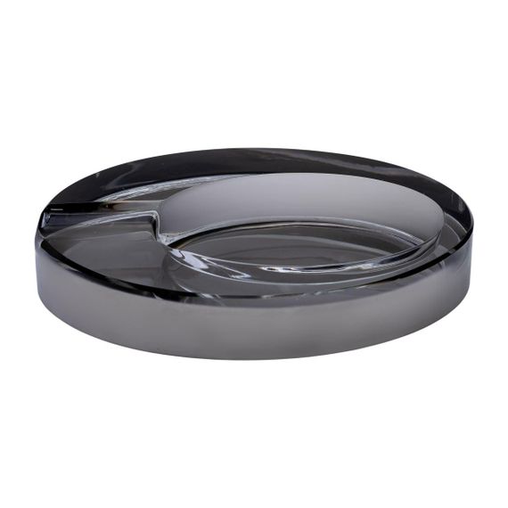 Стеклянная пепельница для сигарет 13х7.5х2.5 см пепельница декоративная настольная Серая HP-4-135