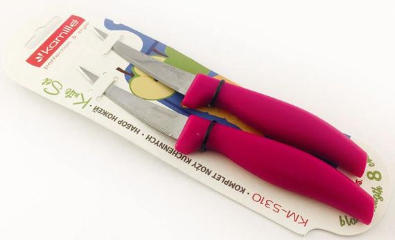 Набір 2 овочевих ножа Kamille Grakila, 8см