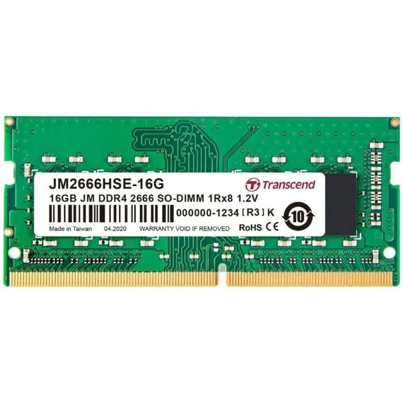 Пам&#039;ять ноутбука Transcend DDR4 16GB 2666 JM2666HSE-16G