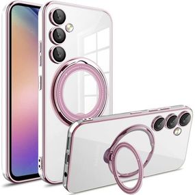 Чохол силіконовий MagSafe для Samsung Galaxy A55 колір Рожевий