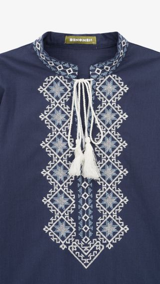 Сорочка вишиванка для хлопчика Dinomin D3101 146 см Синій shop (2000999498350) | Зображення 1