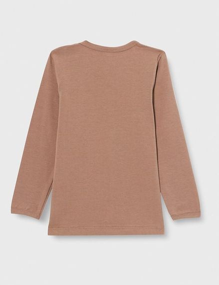 Дитячий лонгслів для хлопчика Green Cotton 80 см Кавовий (25111252) | Зображення 2