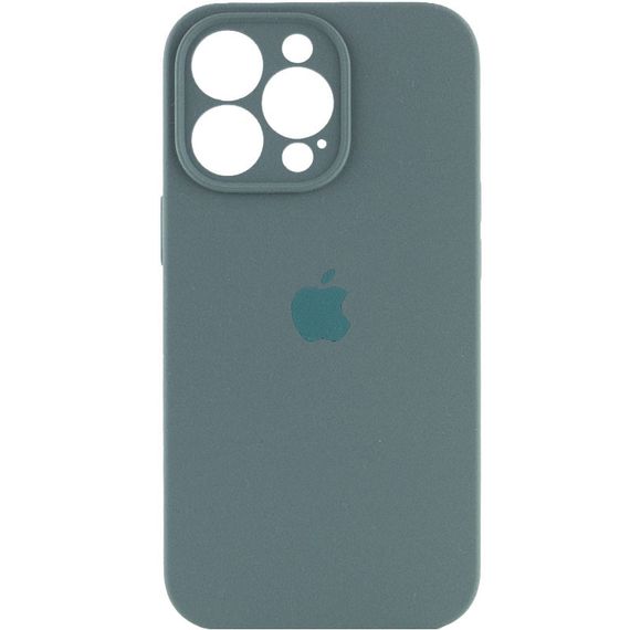 Чехол Silicone Case Full Camera Protective (AA) для Apple iPhone 16 Pro (6.3") Зеленый / Pine green