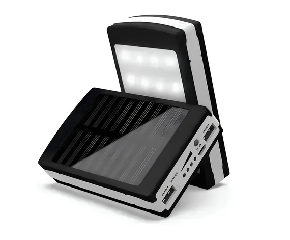 Портативний зарядний пристрій з ліхтариком Solar Power Bank 50000 mAh