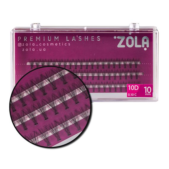 Вії-пучки ZOLA 10D 10 mm