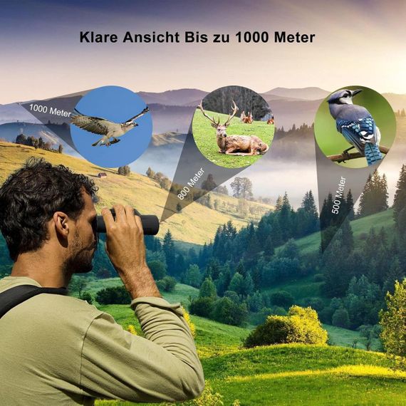 Монокулярний телескоп 12X42 для смартфонів, водонепроникний телескоп для спостереження, походів та кемпінгу