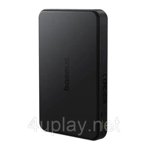Беспроводной магнитный повербанк Baseus Airpow II Qi2 Magnetic PowerBank 10000mAh 22.5W Black | Зображення 2